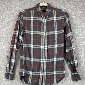 J. Crew flannel button down slim fit XS grunge gorpcore soft breathable